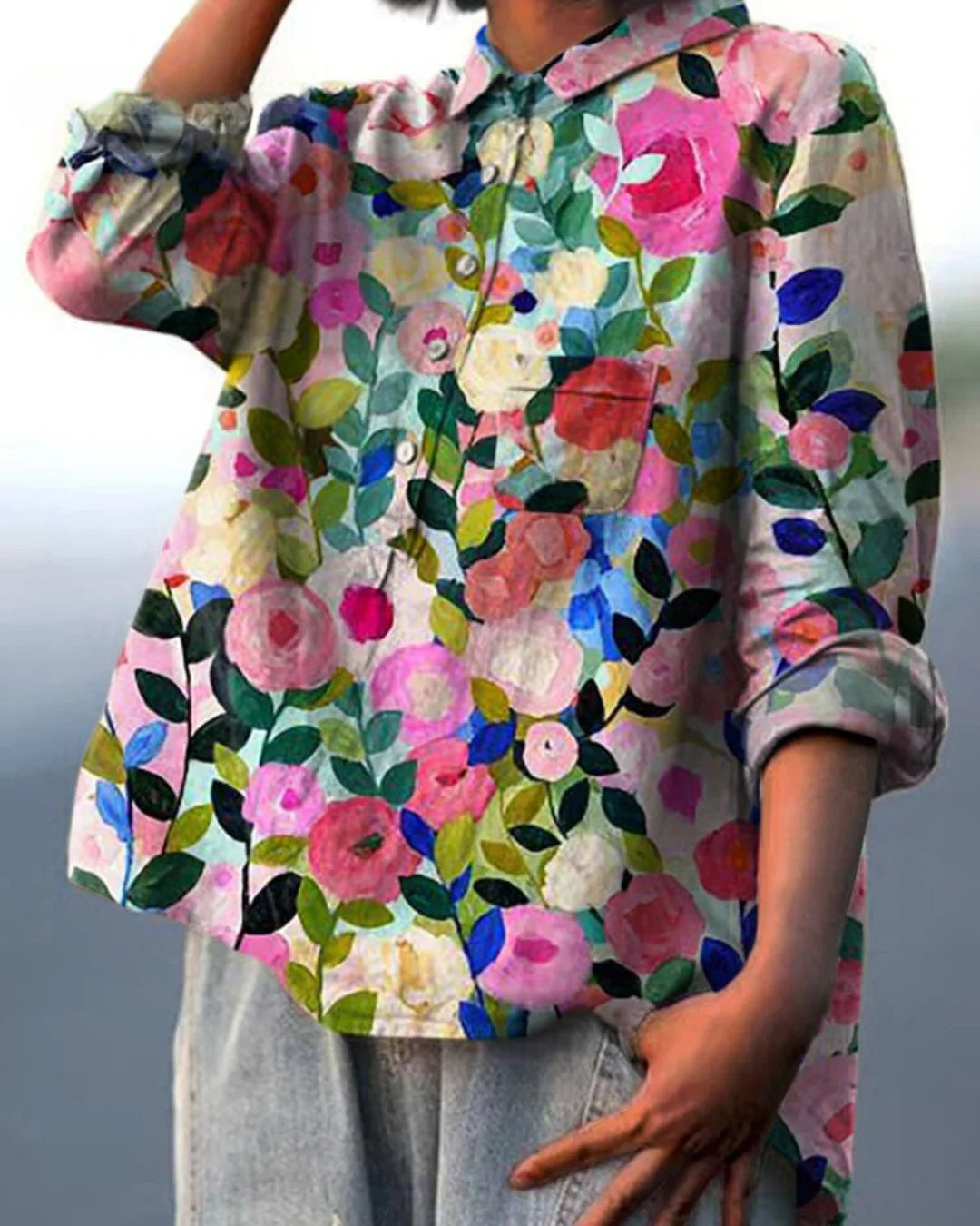 Bibi - Vrolijke blouse met bloemenprint |1+1 GRATIS|