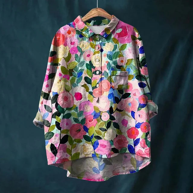 Bibi - Vrolijke blouse met bloemenprint |1+1 GRATIS|