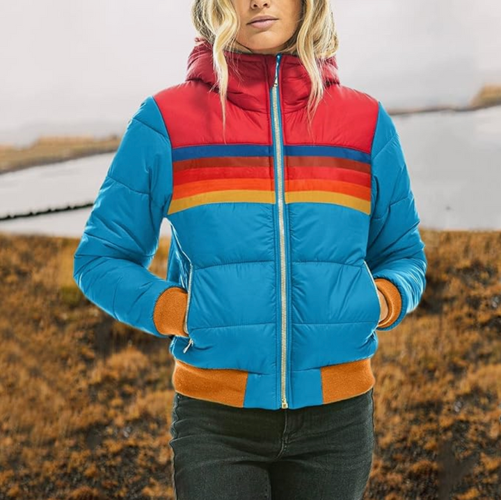 Rosa™ - Retro parka met faux bontkraag voor dames