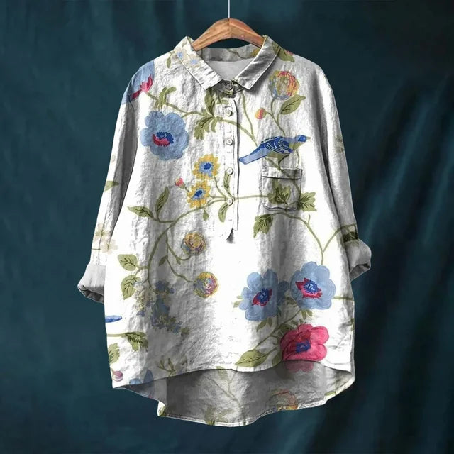 Bibi - Vrolijke blouse met bloemenprint |1+1 GRATIS|