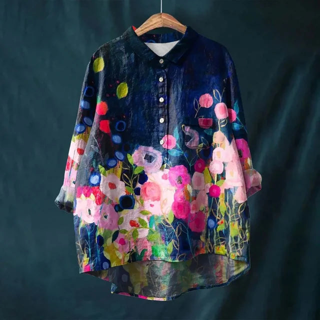 Bibi - Vrolijke blouse met bloemenprint |1+1 GRATIS|